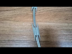 حصار ضد برش با سیم تیغه کنسرتینا 3.5 متری بلند سنگین سوراخ کوچک برای زندان