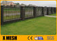 پایگاه‌های نظامی دروازه‌های باغ زینتی مقاومت متقاطع با پوشش وینیل رنگ مشکی به ارتفاع 3.0 متر